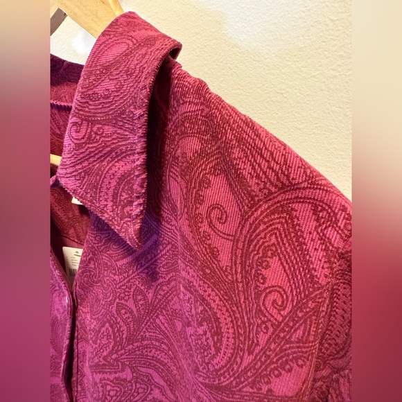 The Bettina Tiered Shirt Dress by Maeve: Mini Corduroy Edition women’s large - Picture 11 of 13